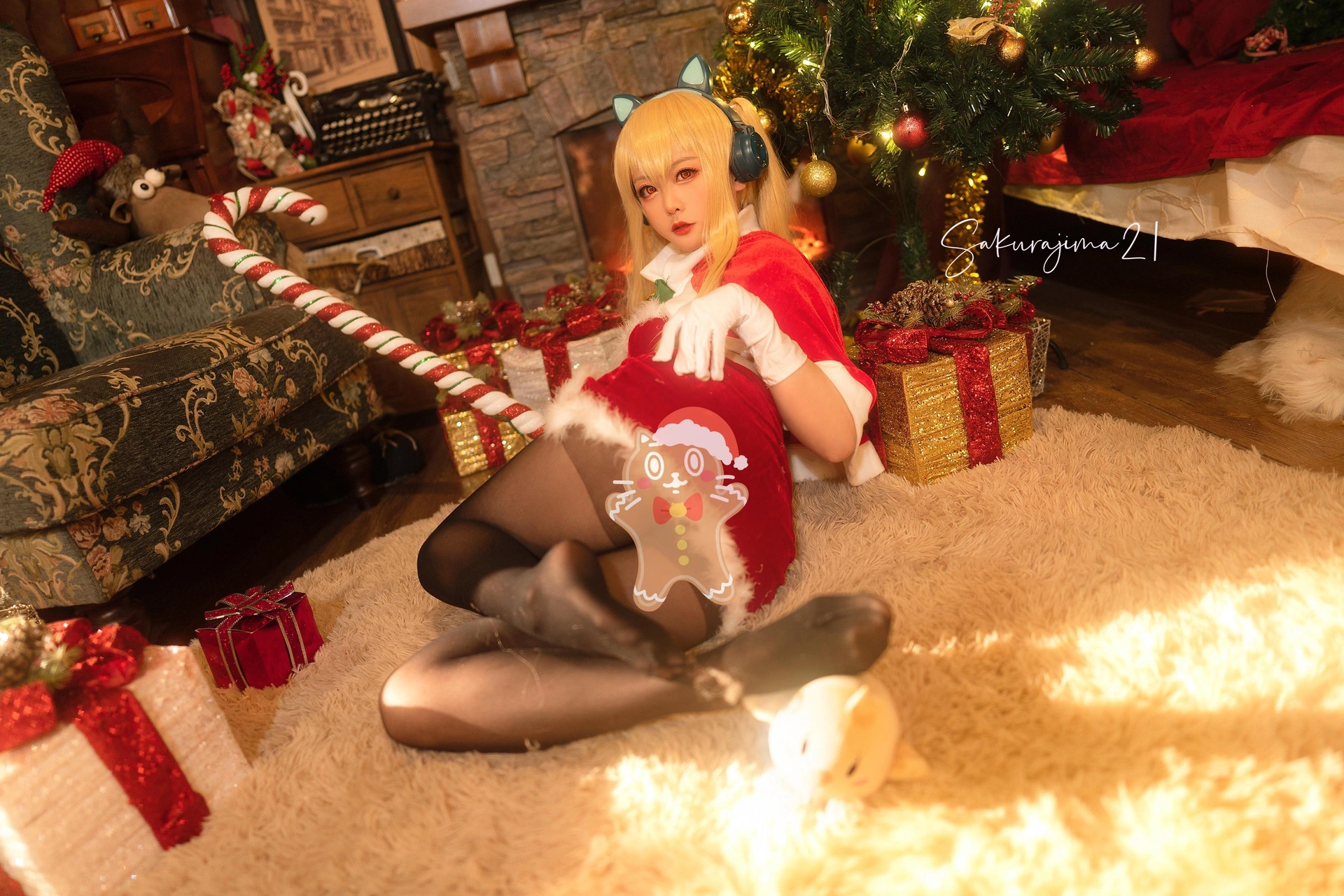樱岛嗷 - 碧蓝航线 COSPLAY康克德圣诞 2