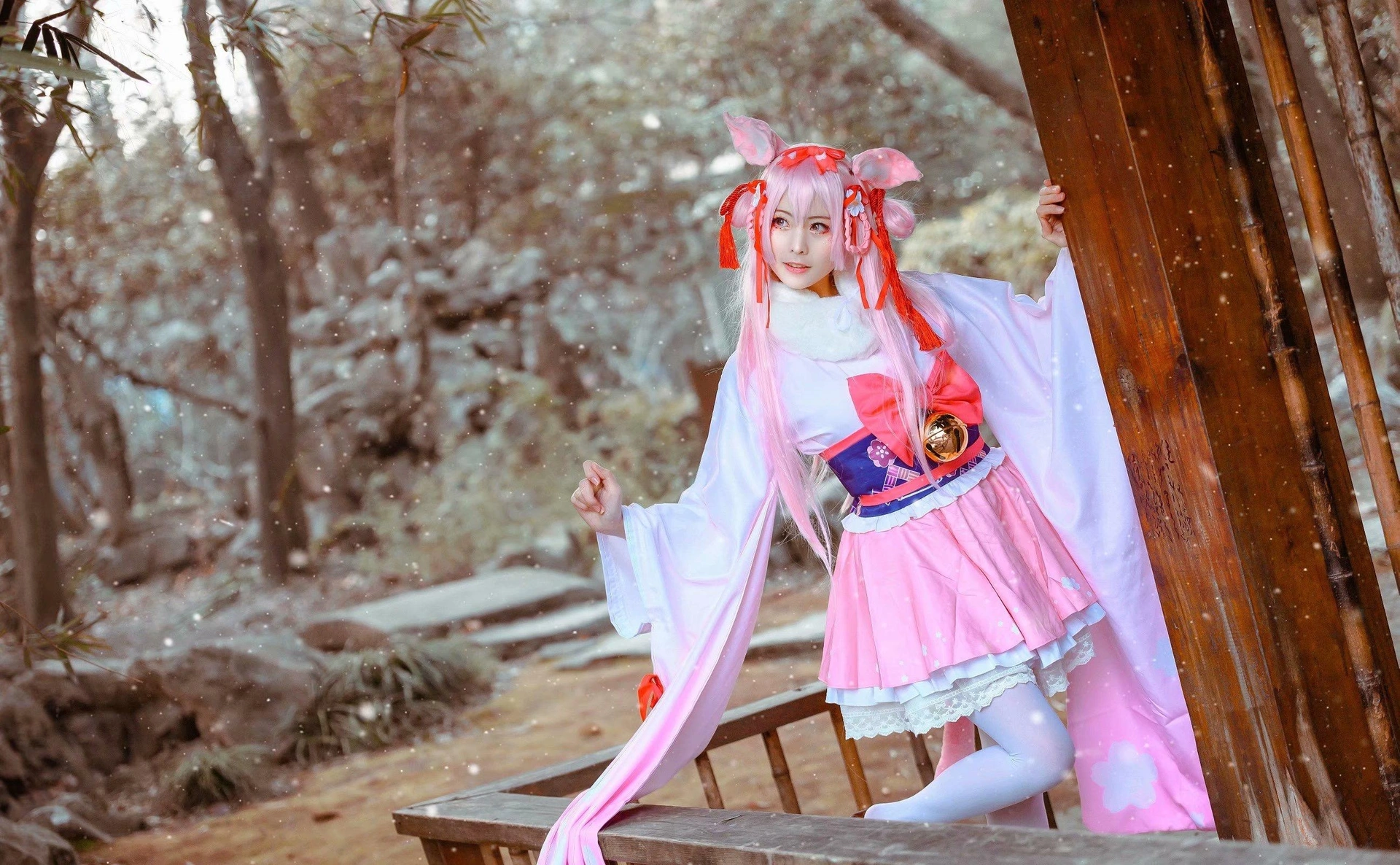 樱岛嗷 - 碧蓝航线COS正片如月樟新年和服 约修亚 2